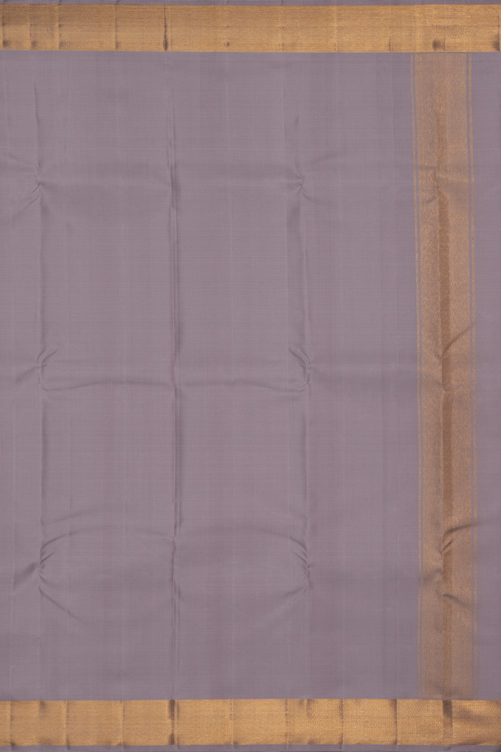 Image of Arani Silk Ash Grey Dhoti With Kanduva (8 X 4)